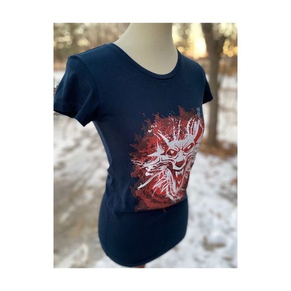 Tee Fury Limited Edition Graphic Print Tee Shirt T-Shirt Navy Crew Sz M - Picture 3 of 6